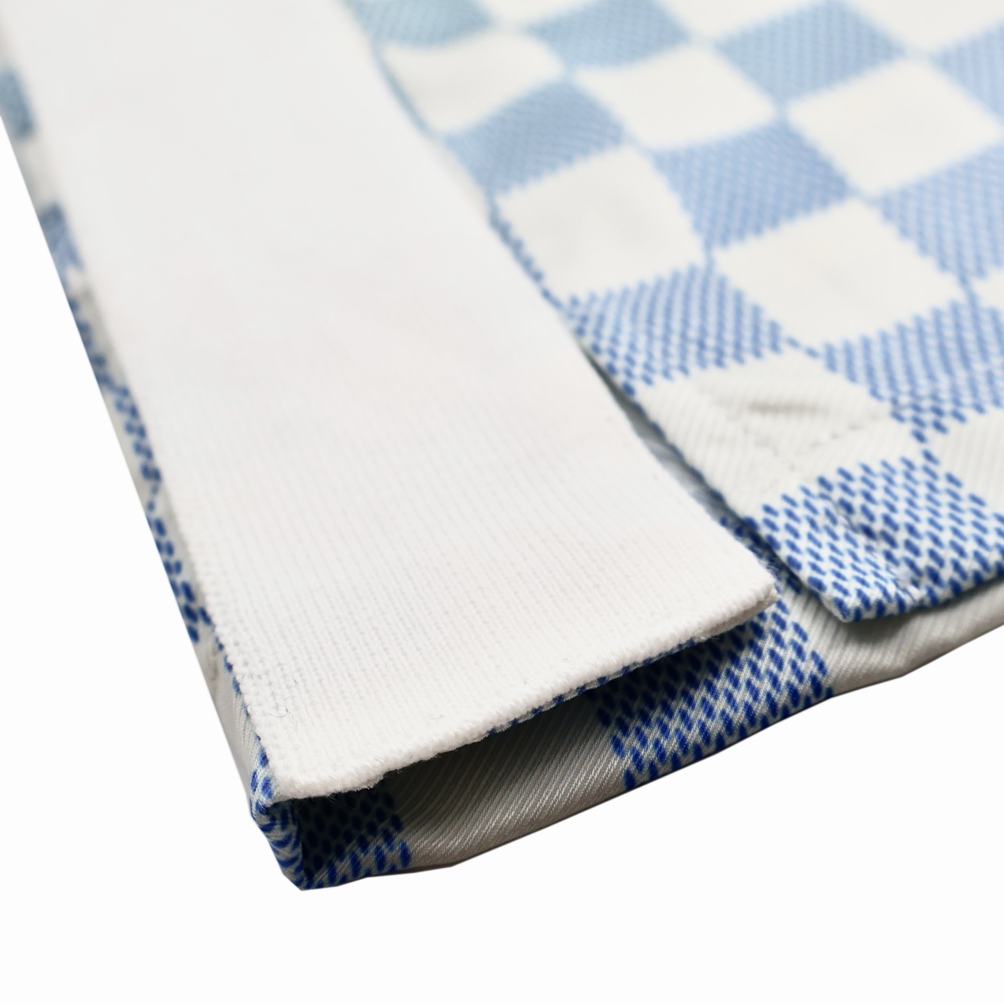 LOUIS VUITTON 路易威登 LV 丝绸棋盘格 短裤 休闲裤 裤子 五分裤  白绿A5