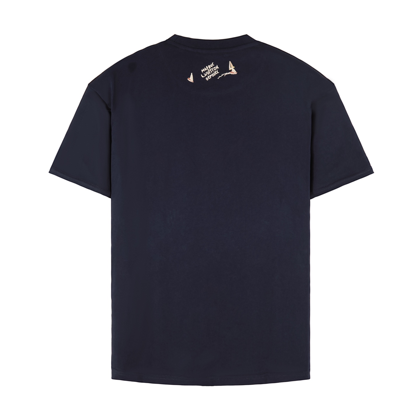 LOUIS VUITTON 路易威登 LV 千纸鹤刺绣 夏季 T恤 男女同款  短袖 黑色A2