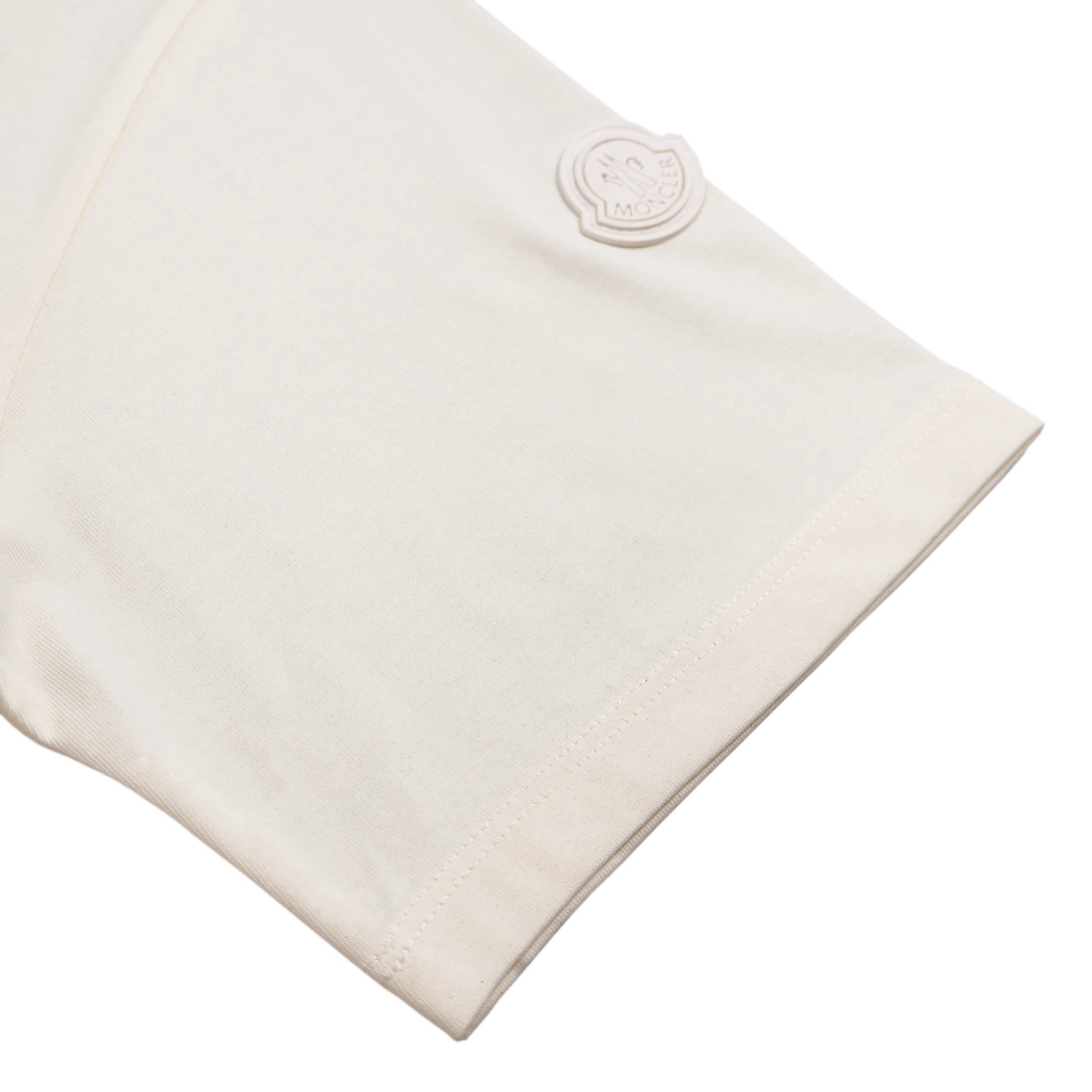 Moncler 蒙口 重影标识 圆领 宽松 透气 短袖T恤 白色 黑色-A2