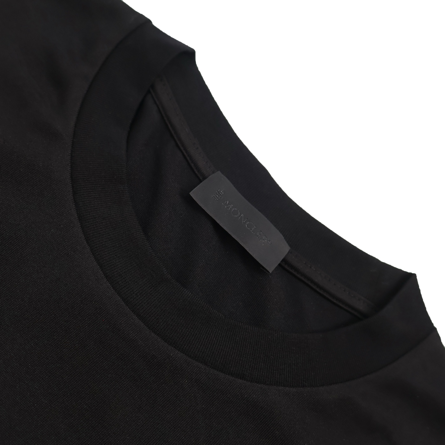 Moncler 蒙口 重影标识 圆领 宽松 透气 短袖T恤 白色 黑色-A2