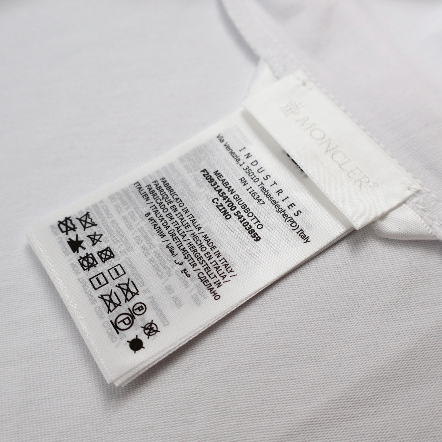 Moncler 蒙口 胸章标识 圆领 宽松 透气 短袖T恤 白色 黑色-A2