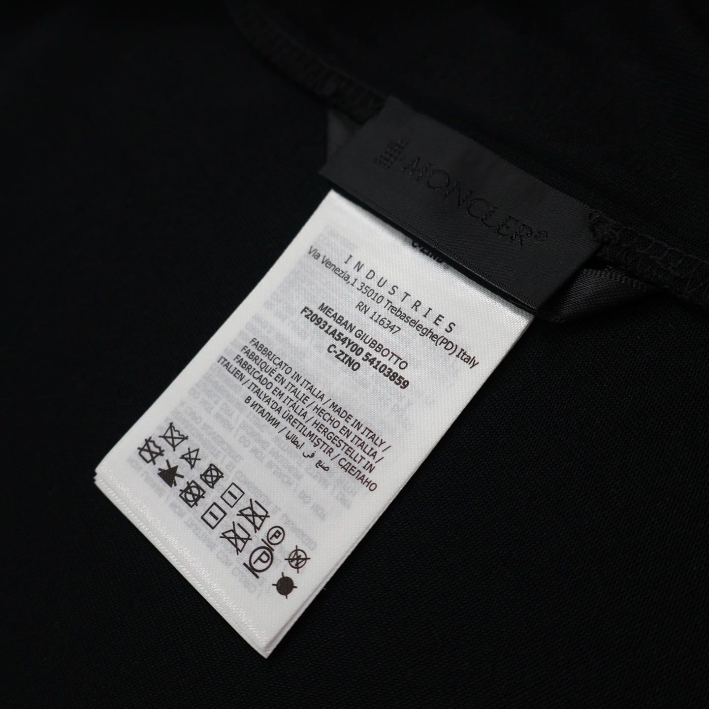 Moncler 蒙口 胸章标识 圆领 宽松 透气 短袖T恤 白色 黑色-A2