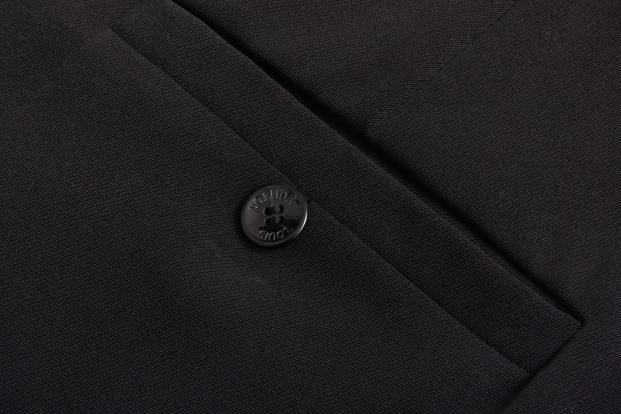 LOUIS VUITTON  路易威登 LV 渐变刺绣织带西裤  直筒 裤子 长裤 黑色C0