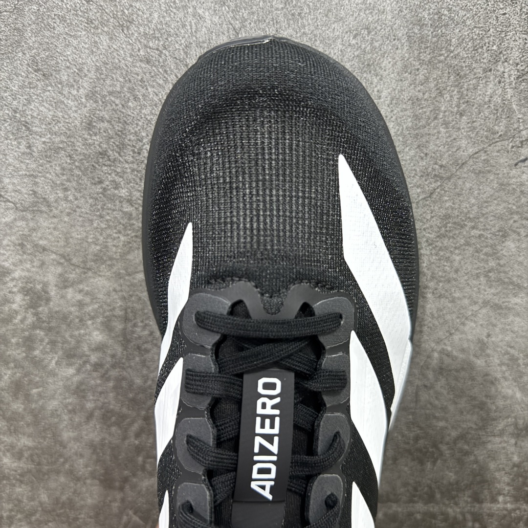Adidas Adizero Evo SL 低筒 舒适百搭 防滑耐磨 马拉松 训练竞速 跑步鞋 女款 男款 波鞋 黑白 JP7149