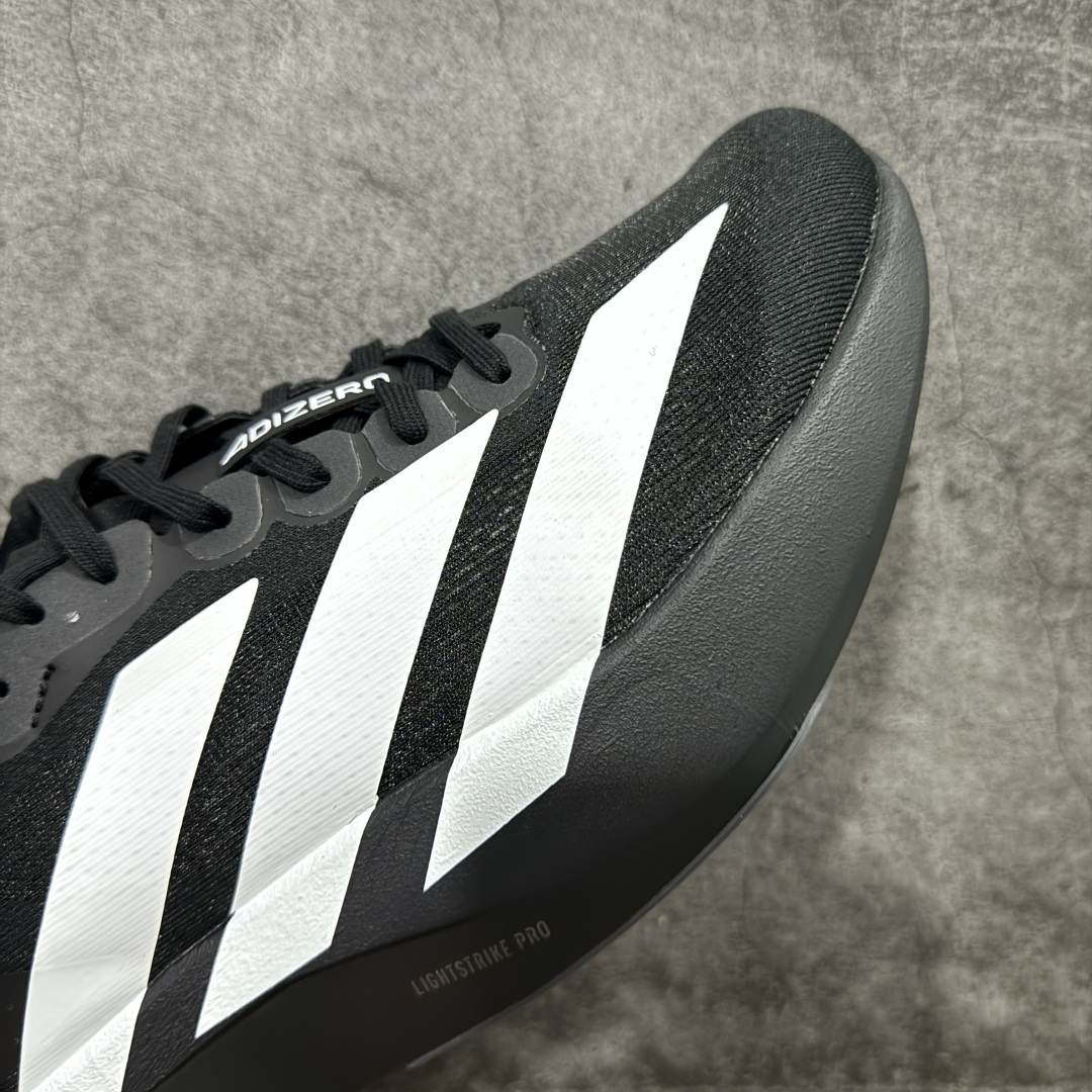 Adidas Adizero Evo SL 低筒 舒适百搭 防滑耐磨 马拉松 训练竞速 跑步鞋 女款 男款 波鞋 黑白 JP7149