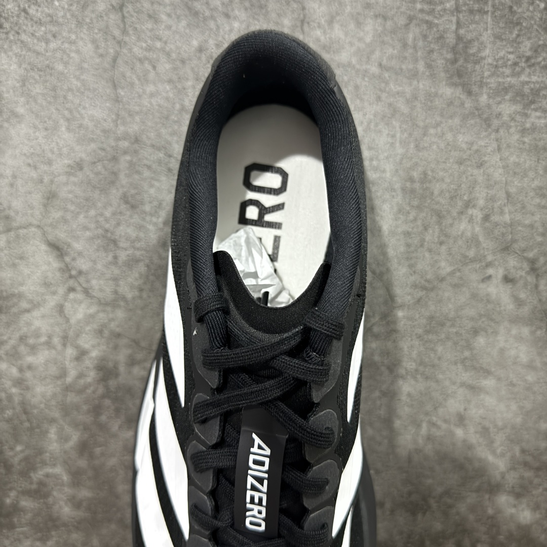 Adidas Adizero Evo SL 低筒 舒适百搭 防滑耐磨 马拉松 训练竞速 跑步鞋 女款 男款 波鞋 黑白 JP7149