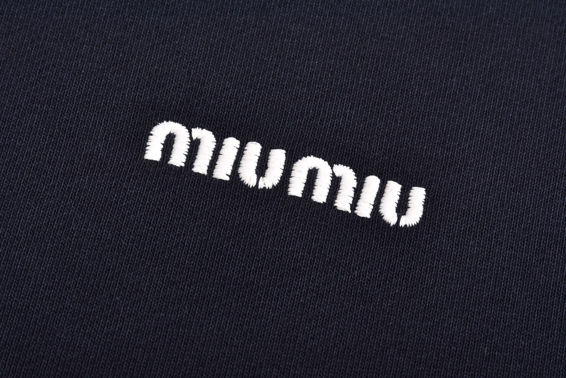 MIU MIU 缪缪 红抽绳拉链帽衫  夹克 外套 长袖  蓝色 MJL073-16JZ-F0008-S-OOO-B5