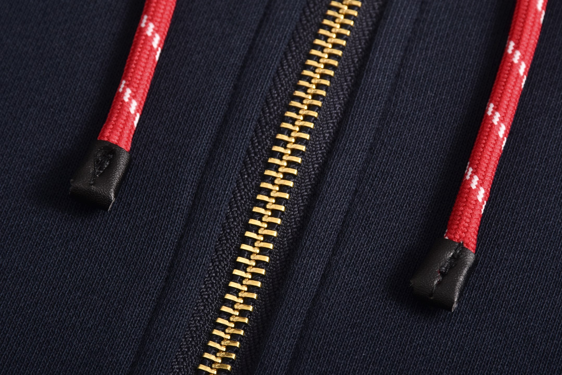 MIU MIU 缪缪 红抽绳拉链帽衫  夹克 外套 长袖  蓝色 MJL073-16JZ-F0008-S-OOO-B5