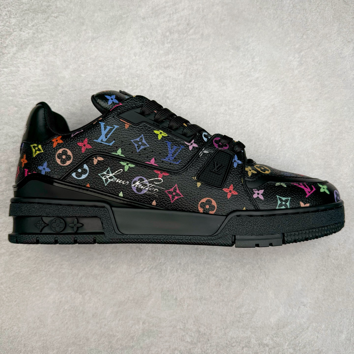 Louis Vuitton Takashi Murakami  LV Trainer 路易威登 低筒 休闲鞋 板鞋 运动鞋 男鞋 女鞋 村上隆黑色1AHEKZ