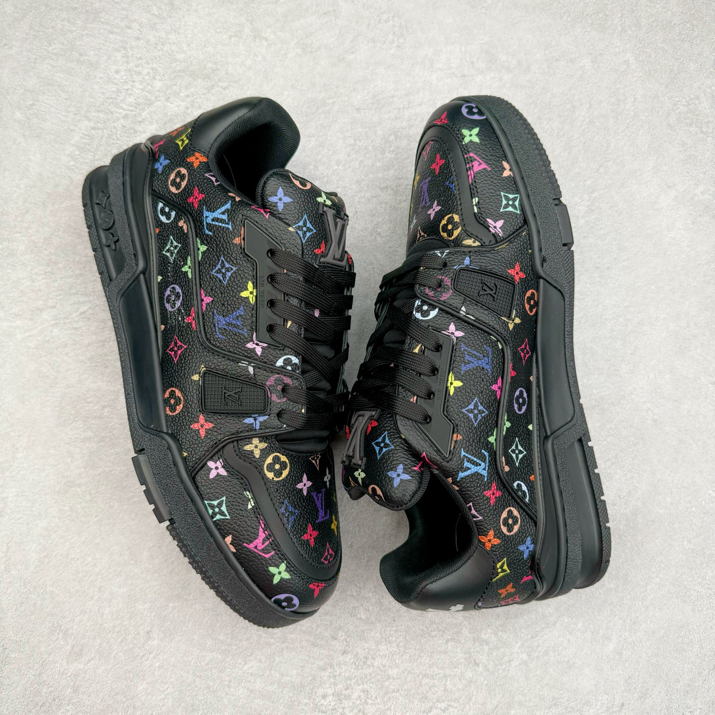 Louis Vuitton Takashi Murakami  LV Trainer 路易威登 低筒 休闲鞋 板鞋 运动鞋 男鞋 女鞋 村上隆黑色1AHEKZ