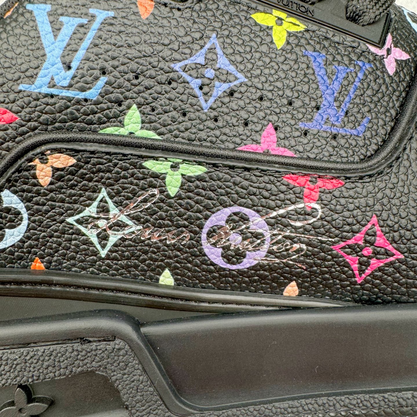 Louis Vuitton Takashi Murakami  LV Trainer 路易威登 低筒 休闲鞋 板鞋 运动鞋 男鞋 女鞋 村上隆黑色1AHEKZ