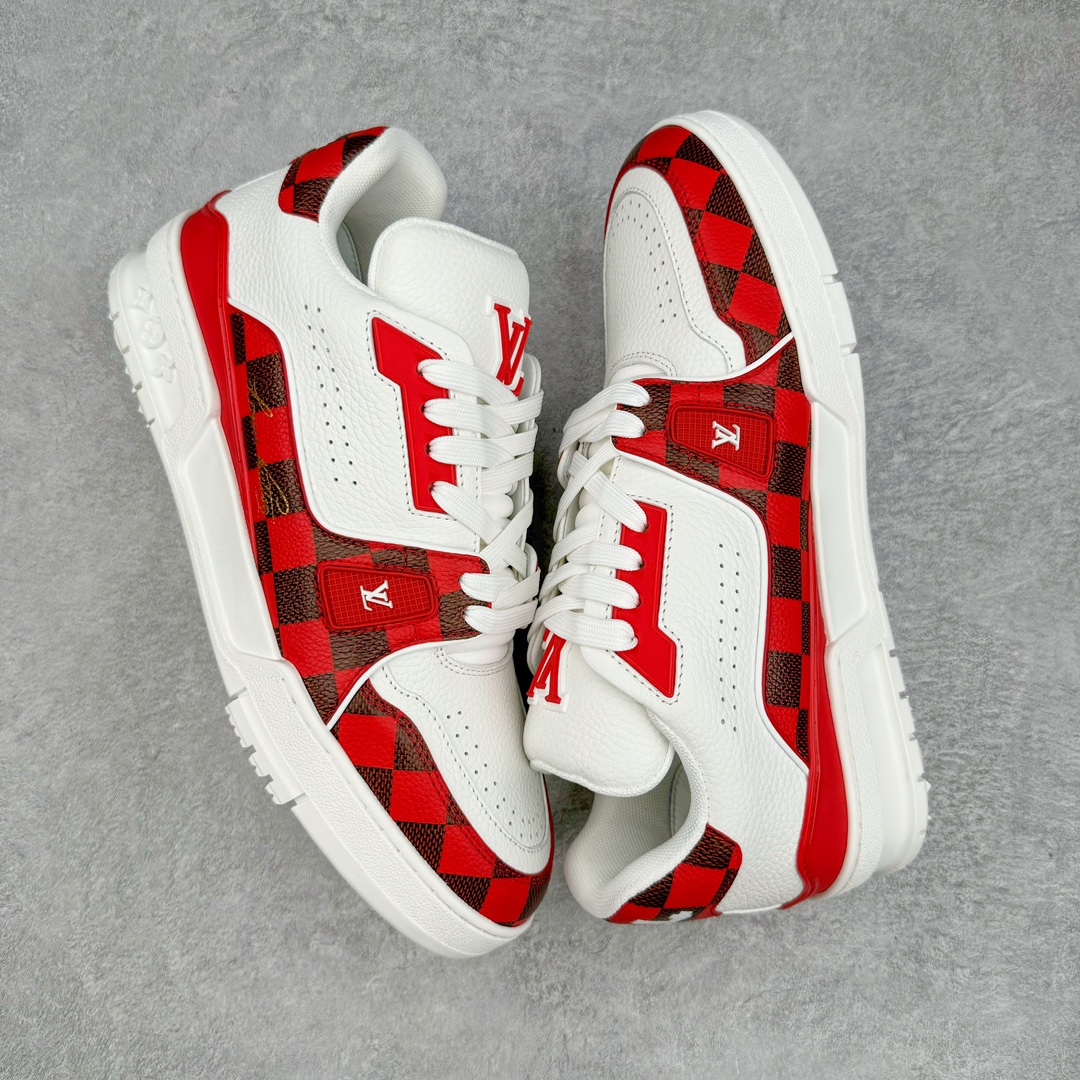 Louis Vuitton Takashi Murakami  LV Trainer 路易威登 低筒 休闲鞋 板鞋 运动鞋 男鞋 女鞋 棋盘格 黑红