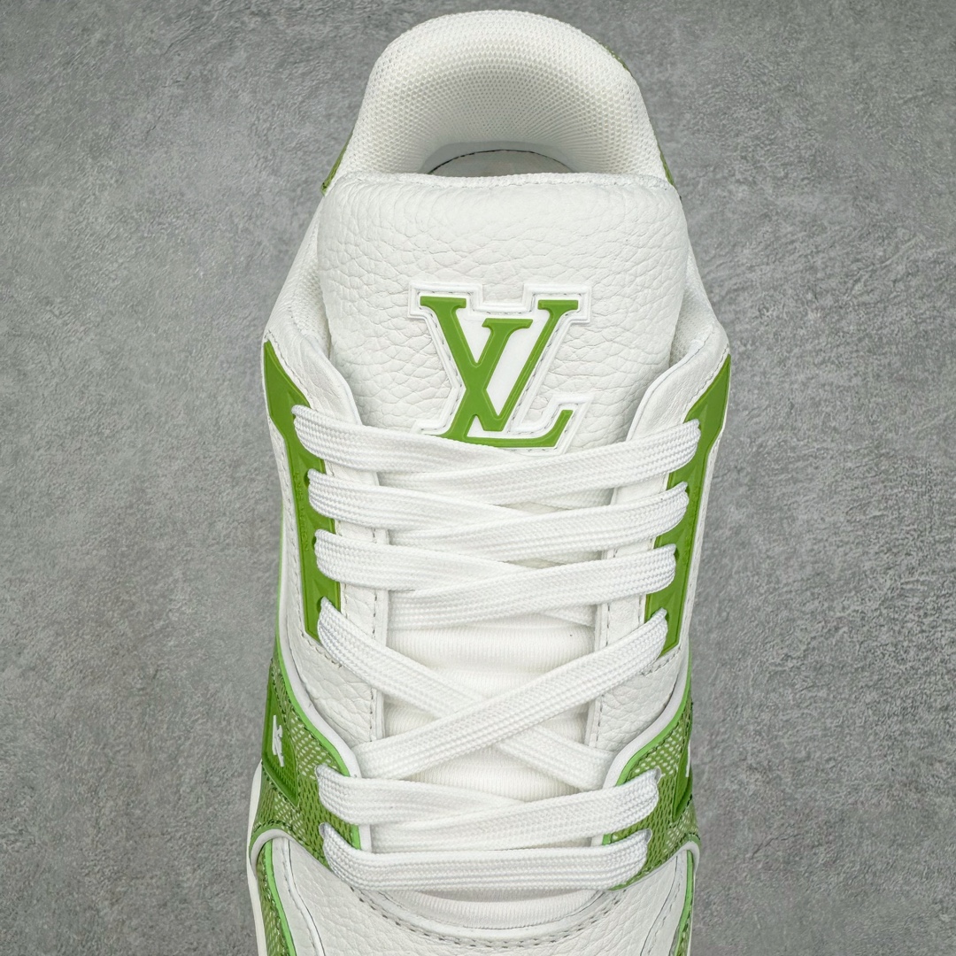 Louis Vuitton  LV Trainer 路易威登 低筒 休闲鞋 板鞋 运动鞋 男鞋 女鞋 棋盘格 白绿色 1ACRCL