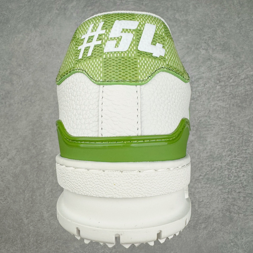 Louis Vuitton  LV Trainer 路易威登 低筒 休闲鞋 板鞋 运动鞋 男鞋 女鞋 棋盘格 白绿色 1ACRCL