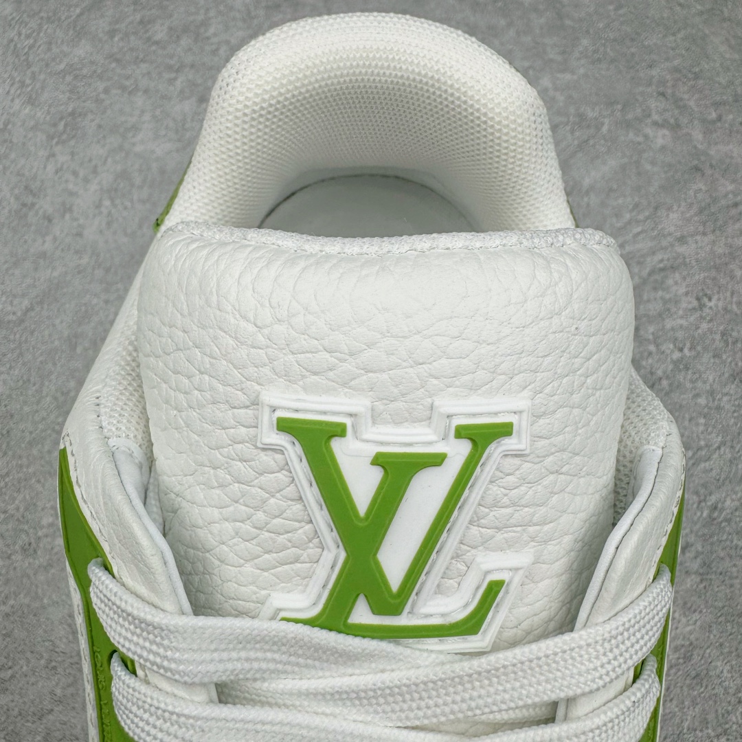 Louis Vuitton  LV Trainer 路易威登 低筒 休闲鞋 板鞋 运动鞋 男鞋 女鞋 棋盘格 白绿色 1ACRCL
