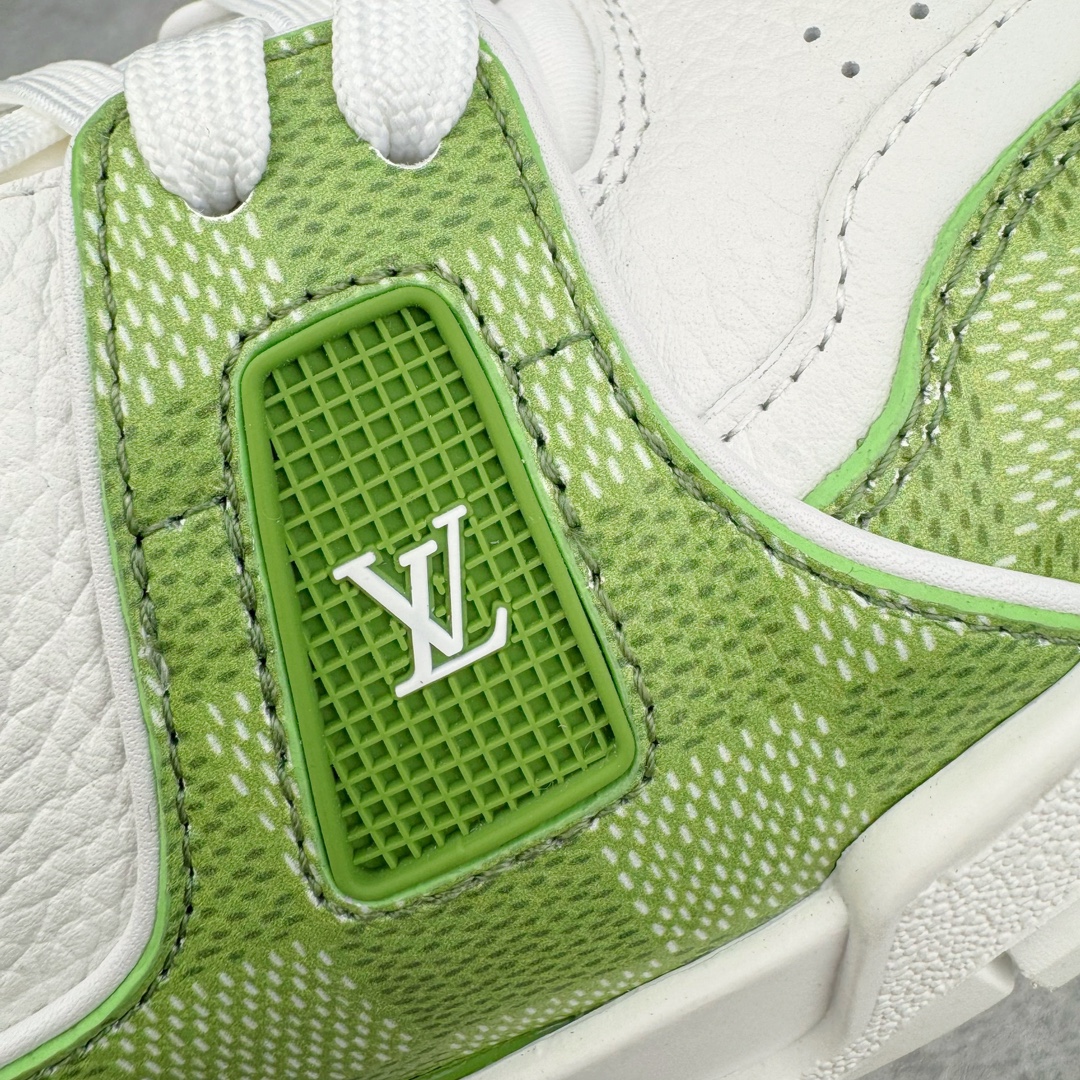 Louis Vuitton  LV Trainer 路易威登 低筒 休闲鞋 板鞋 运动鞋 男鞋 女鞋 棋盘格 白绿色 1ACRCL
