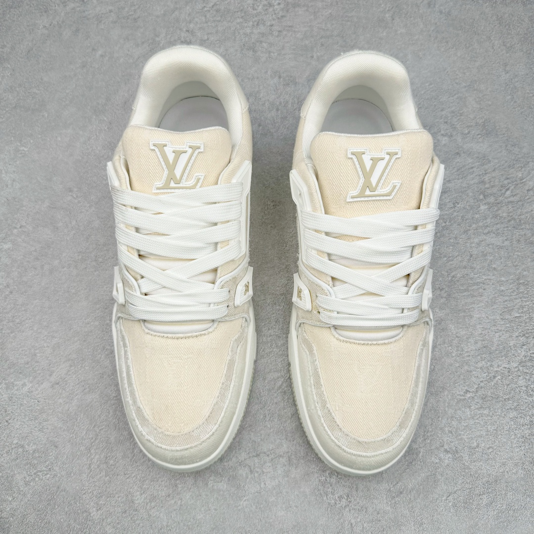Louis Vuitton  LV Trainer 路易威登 低筒 休闲鞋 板鞋 运动鞋 男鞋 女鞋  米色印花 1AC689