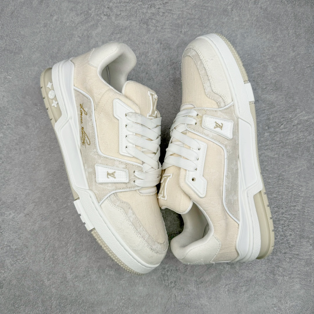 Louis Vuitton  LV Trainer 路易威登 低筒 休闲鞋 板鞋 运动鞋 男鞋 女鞋  米色印花 1AC689