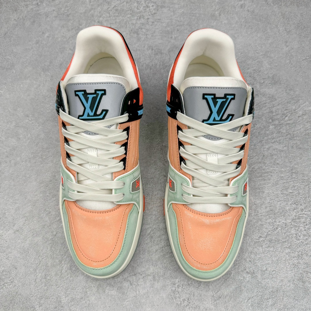 Louis Vuitton  LV Trainer 路易威登 低筒 休闲鞋 板鞋 运动鞋 男鞋 女鞋  粉绿黑 1ACEFV
