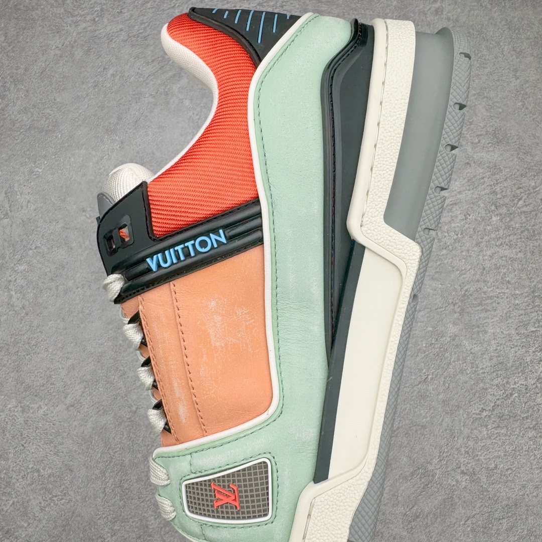 Louis Vuitton  LV Trainer 路易威登 低筒 休闲鞋 板鞋 运动鞋 男鞋 女鞋  粉绿黑 1ACEFV