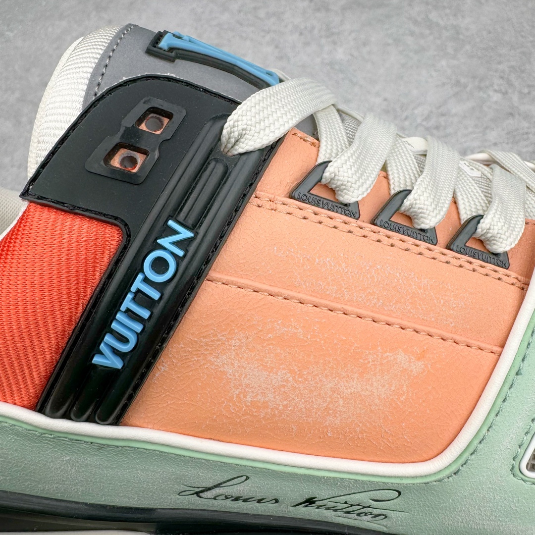 Louis Vuitton  LV Trainer 路易威登 低筒 休闲鞋 板鞋 运动鞋 男鞋 女鞋  粉绿黑 1ACEFV