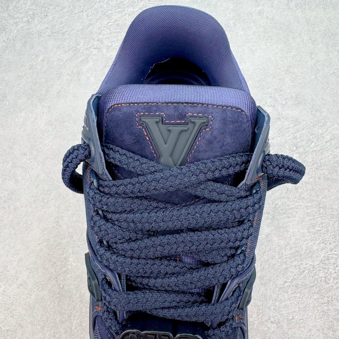 Louis Vuitton 路易威登 Trainer Maxi LV 小胖丁 低筒 休闲鞋 板鞋 运动鞋 男鞋 女鞋 牛仔蓝 1AD6G4