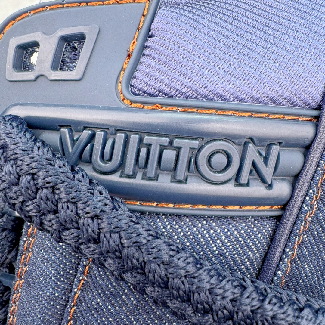 Louis Vuitton 路易威登 Trainer Maxi LV 小胖丁 低筒 休闲鞋 板鞋 运动鞋 男鞋 女鞋 牛仔蓝 1AD6G4