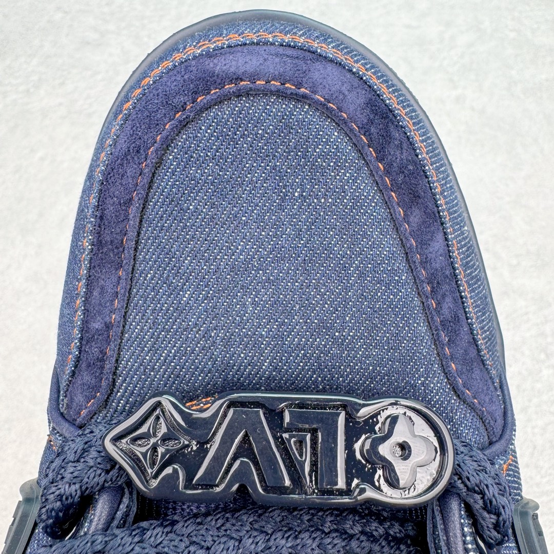 Louis Vuitton 路易威登 Trainer Maxi LV 小胖丁 低筒 休闲鞋 板鞋 运动鞋 男鞋 女鞋 牛仔蓝 1AD6G4