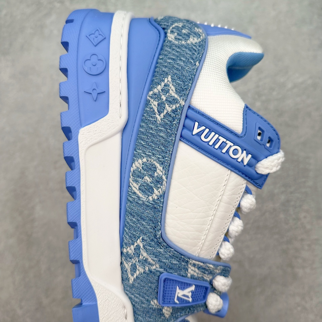 Louis Vuitton 路易威登 Trainer Maxi LV 小胖丁 低筒 休闲鞋 板鞋 运动鞋 男鞋 女鞋 蓝白 1ACWHU