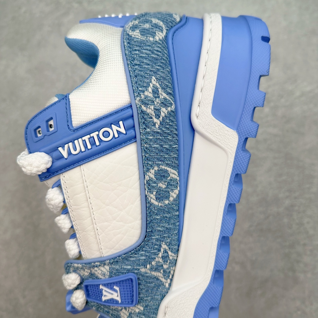 Louis Vuitton 路易威登 Trainer Maxi LV 小胖丁 低筒 休闲鞋 板鞋 运动鞋 男鞋 女鞋 蓝白 1ACWHU