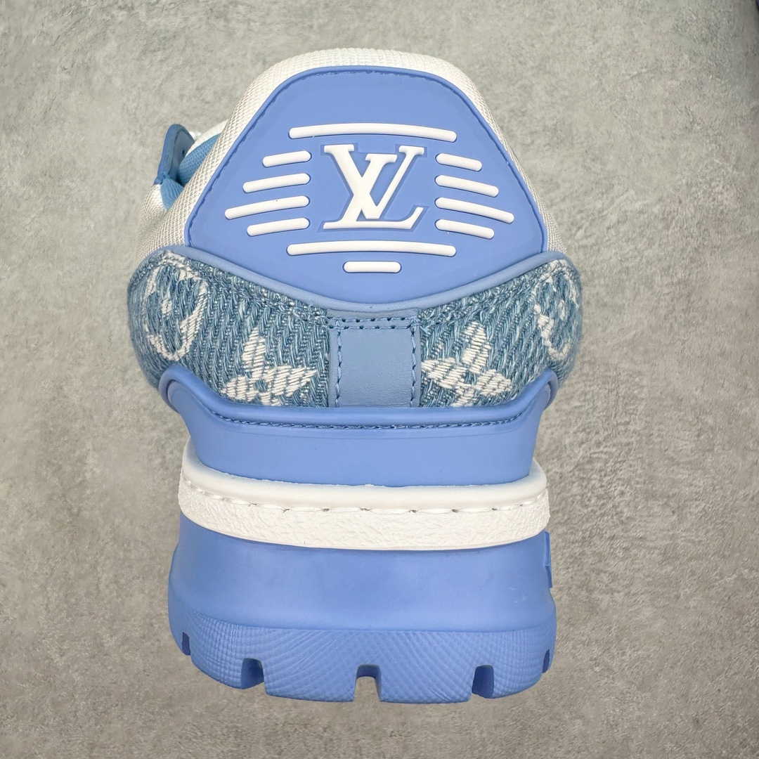 Louis Vuitton 路易威登 Trainer Maxi LV 小胖丁 低筒 休闲鞋 板鞋 运动鞋 男鞋 女鞋 蓝白 1ACWHU