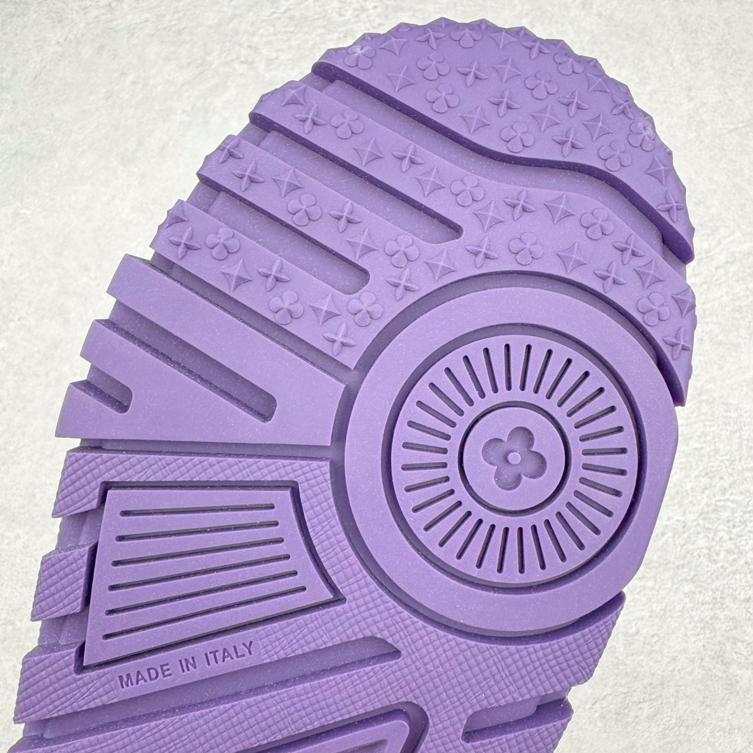 Louis Vuitton 路易威登 Trainer Maxi LV 小胖丁 低筒 休闲鞋 板鞋 运动鞋 男鞋 女鞋 白紫 1ACPQ4