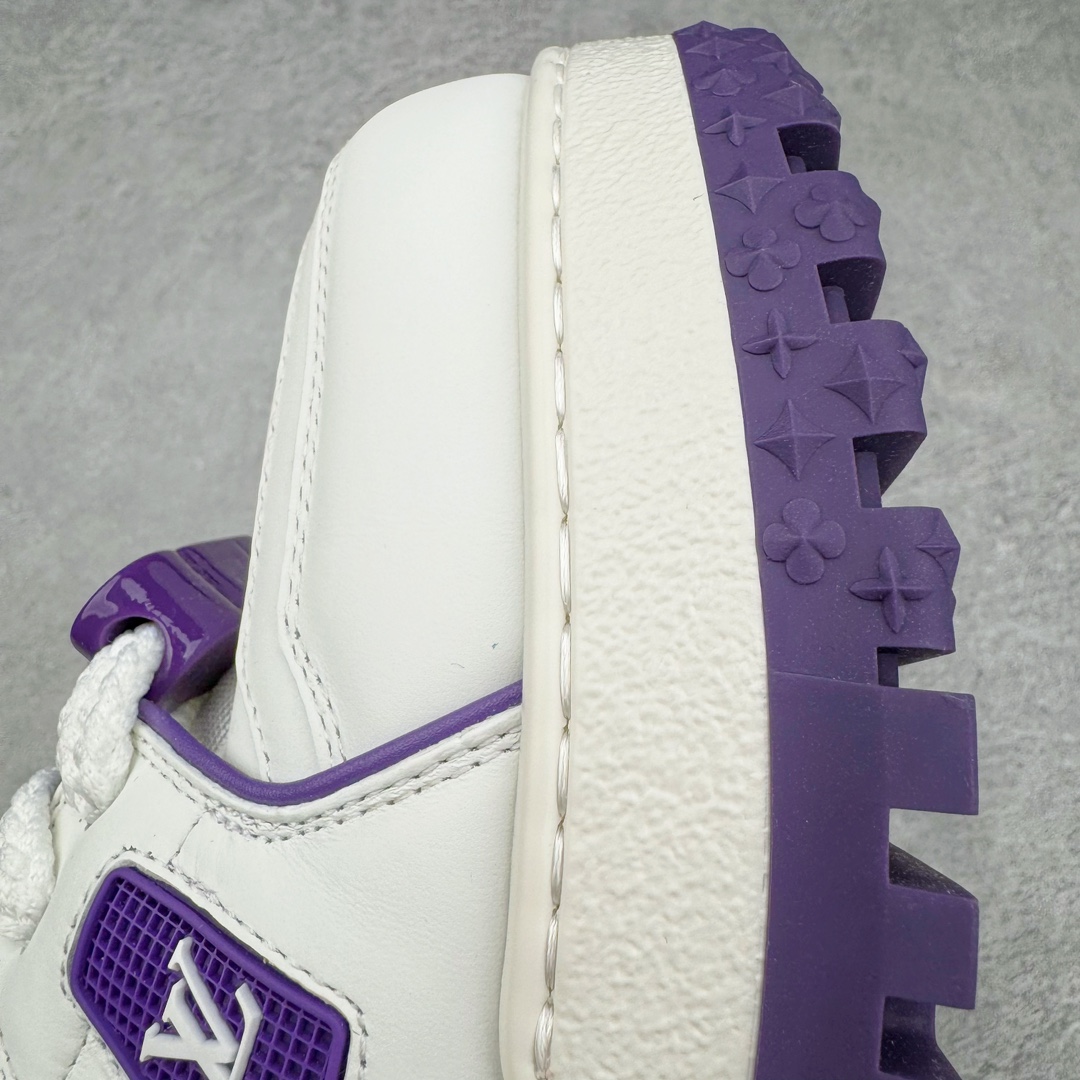 Louis Vuitton 路易威登 Trainer Maxi LV 小胖丁 低筒 休闲鞋 板鞋 运动鞋 男鞋 女鞋 白紫 1ACPQ4