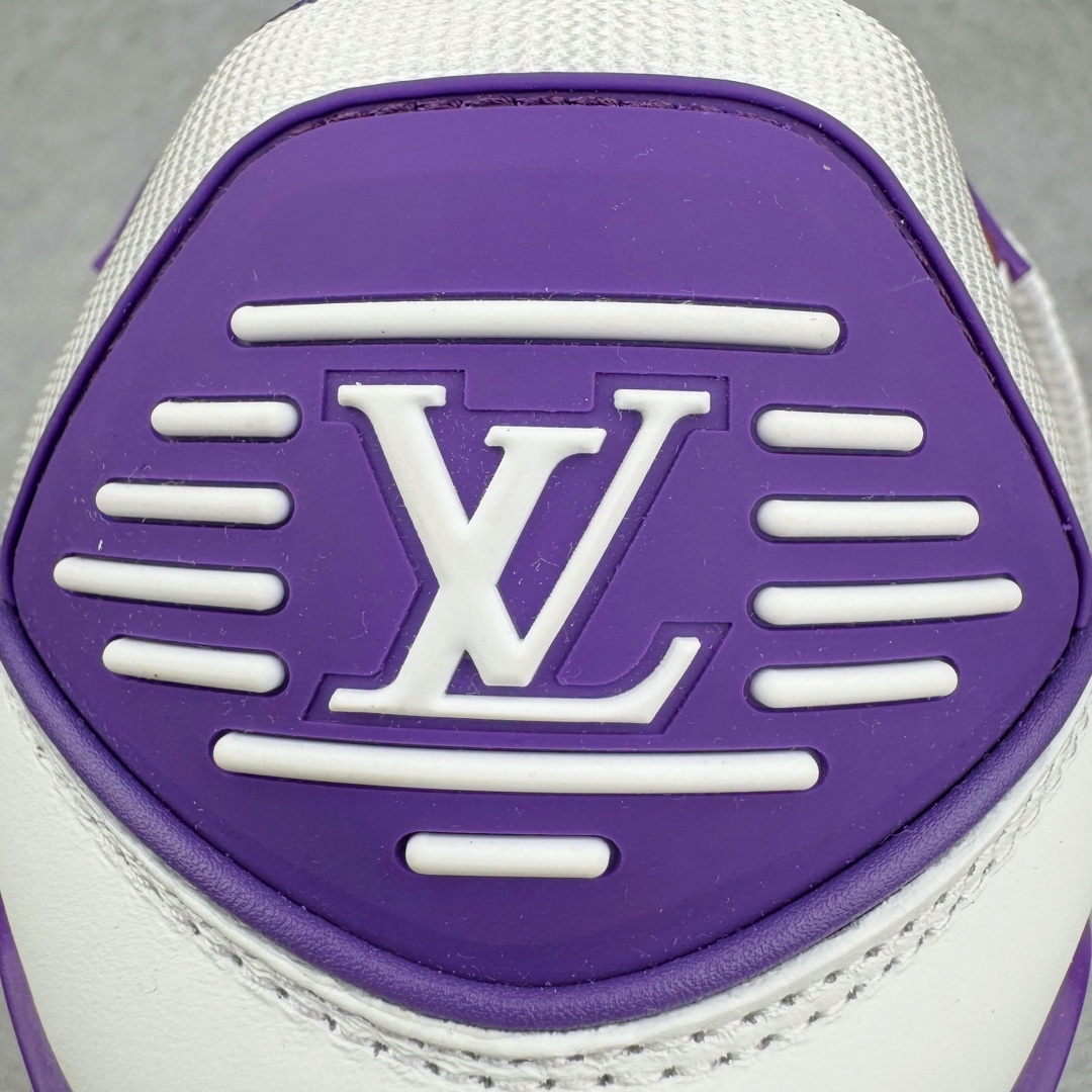 Louis Vuitton 路易威登 Trainer Maxi LV 小胖丁 低筒 休闲鞋 板鞋 运动鞋 男鞋 女鞋 白紫 1ACPQ4