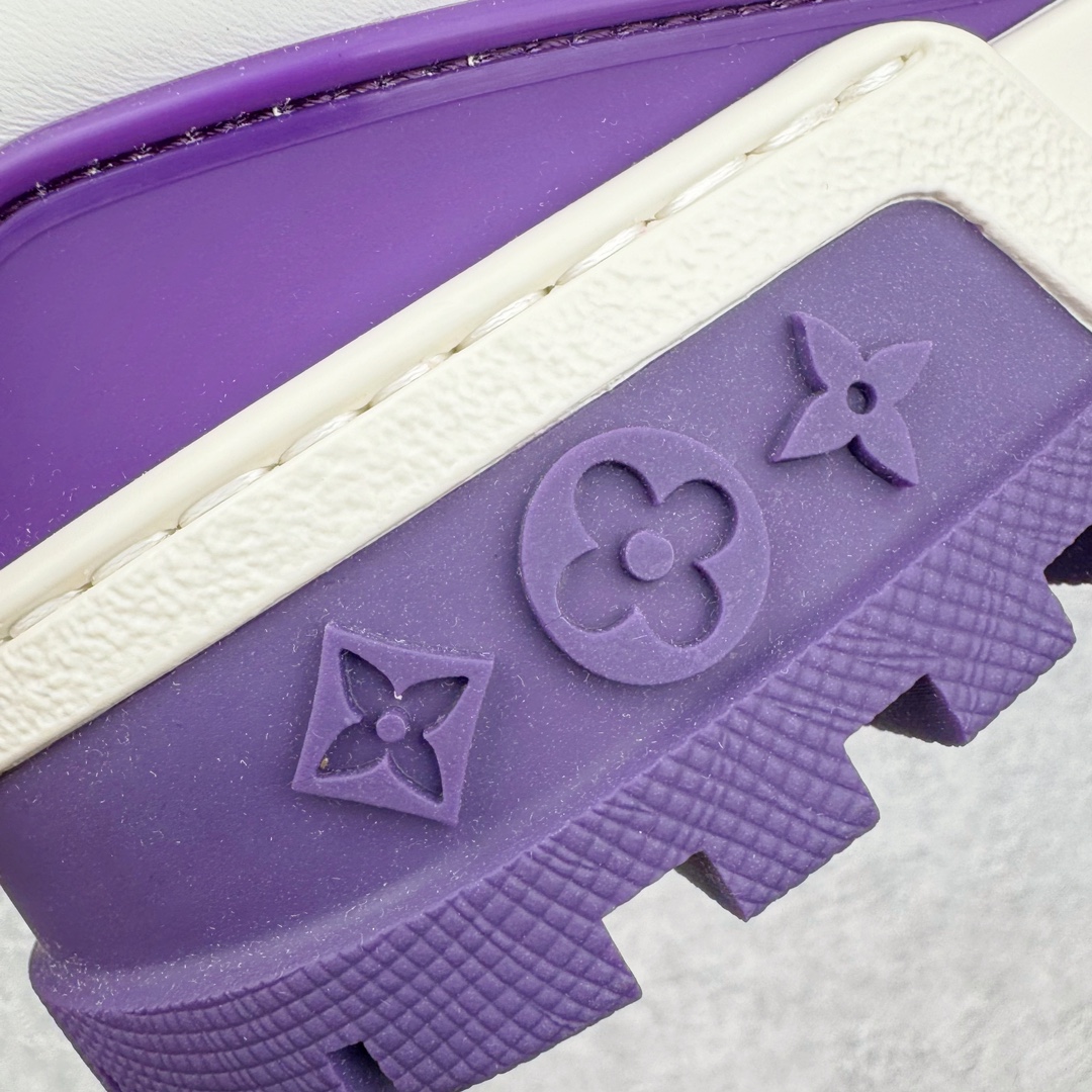 Louis Vuitton 路易威登 Trainer Maxi LV 小胖丁 低筒 休闲鞋 板鞋 运动鞋 男鞋 女鞋 白紫 1ACPQ4