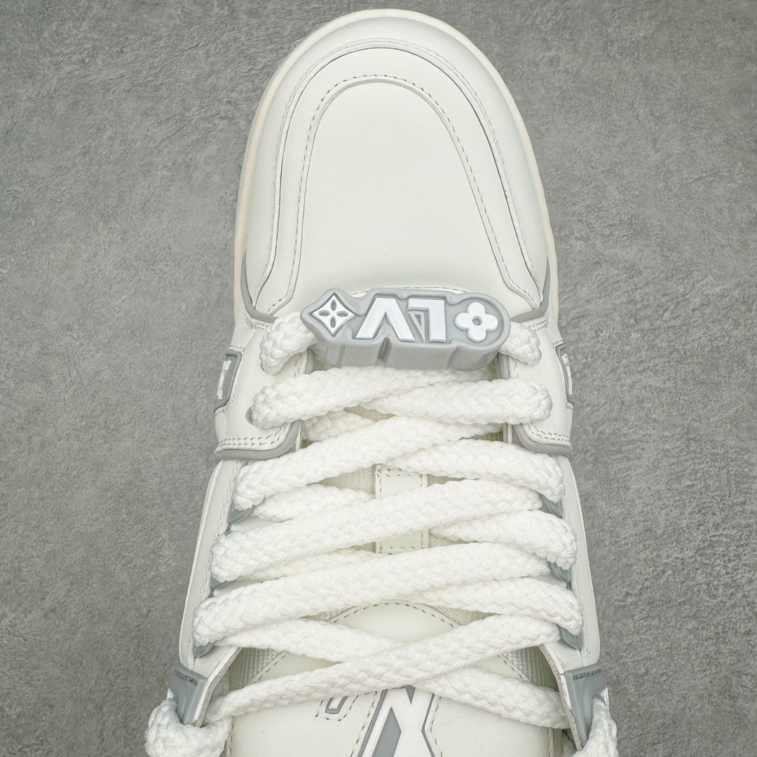 Louis Vuitton 路易威登 Trainer Maxi LV 小胖丁 低筒 休闲鞋 板鞋 运动鞋 男鞋 女鞋 白灰1ACPPZ