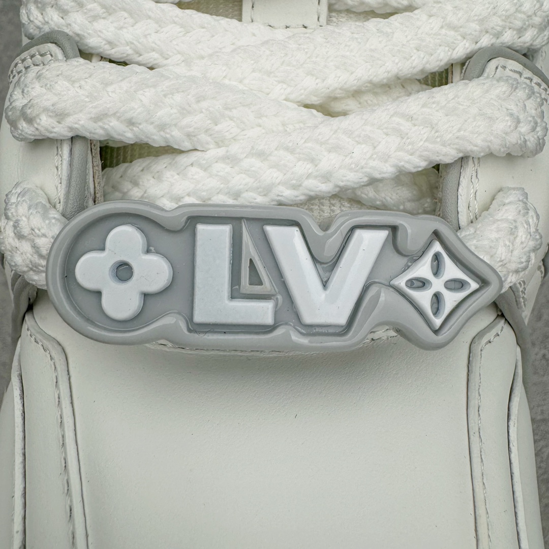 Louis Vuitton 路易威登 Trainer Maxi LV 小胖丁 低筒 休闲鞋 板鞋 运动鞋 男鞋 女鞋 白灰1ACPPZ