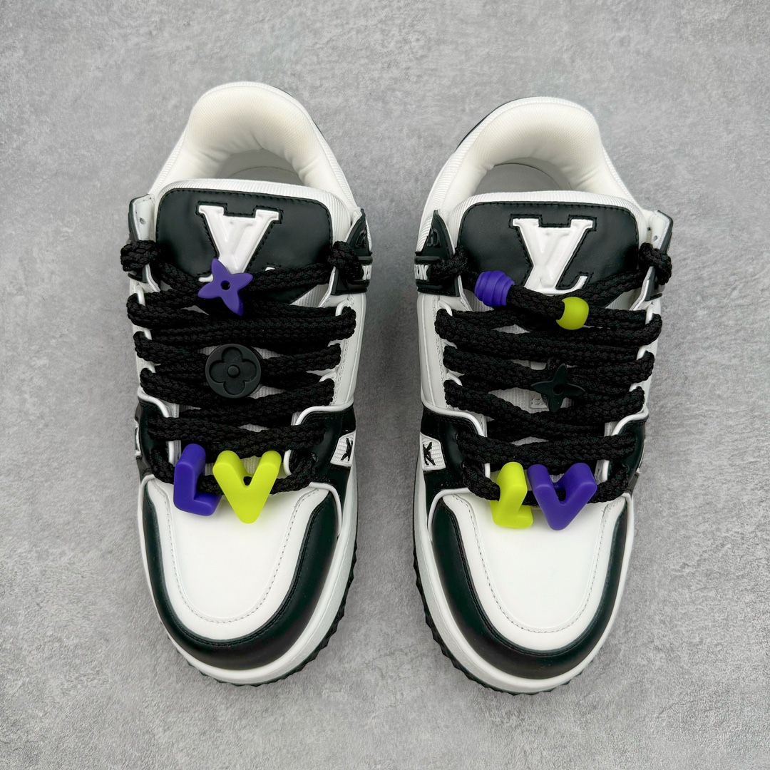 Louis Vuitton 路易威登 Trainer Maxi LV 小胖丁 低筒 休闲鞋 板鞋 运动鞋 男鞋 女鞋 黑白 1ABZQ9