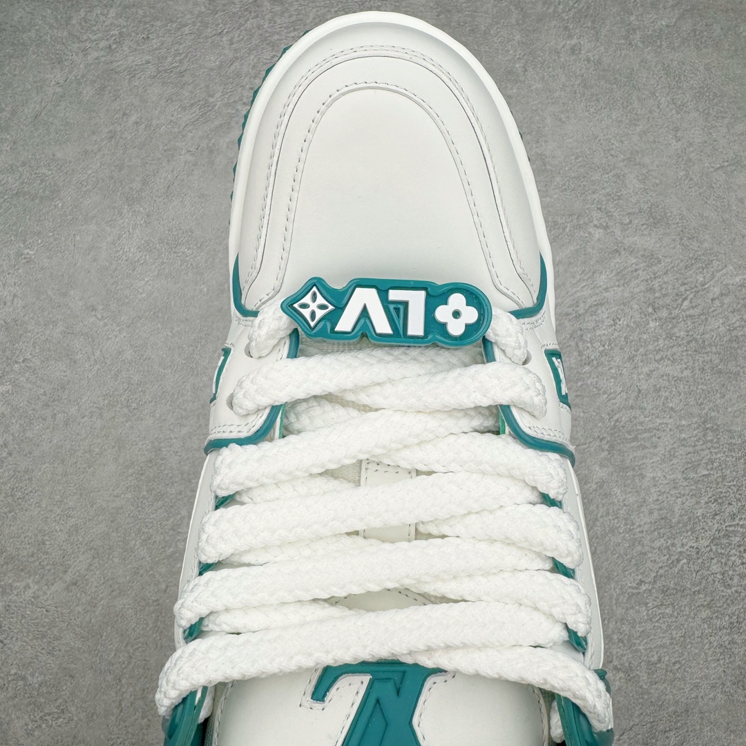 Louis Vuitton 路易威登 Trainer Maxi LV 小胖丁 低筒 休闲鞋 板鞋 运动鞋 男鞋 女鞋 白青 1ACI0K 