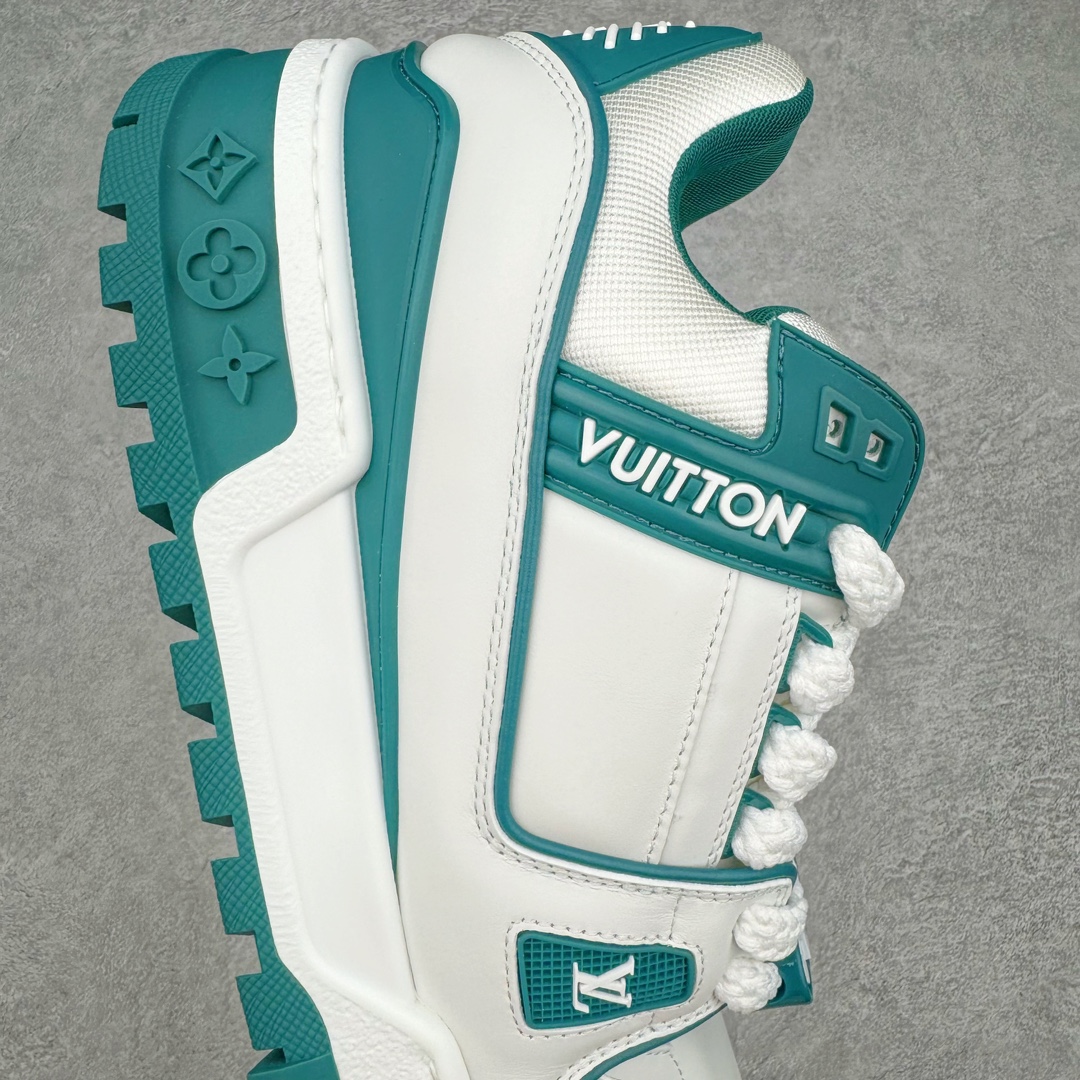 Louis Vuitton 路易威登 Trainer Maxi LV 小胖丁 低筒 休闲鞋 板鞋 运动鞋 男鞋 女鞋 白青 1ACI0K 