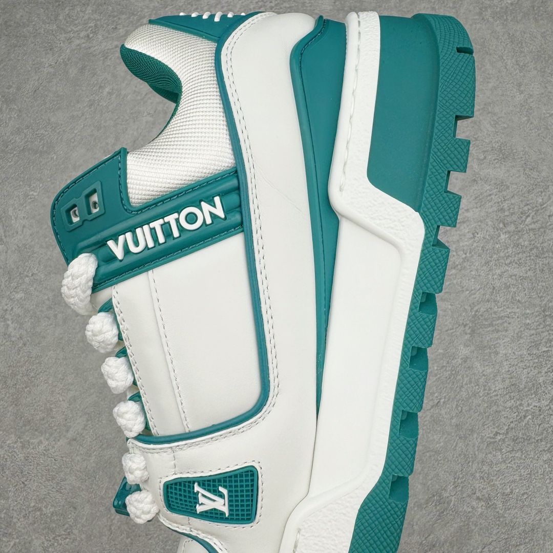 Louis Vuitton 路易威登 Trainer Maxi LV 小胖丁 低筒 休闲鞋 板鞋 运动鞋 男鞋 女鞋 白青 1ACI0K 