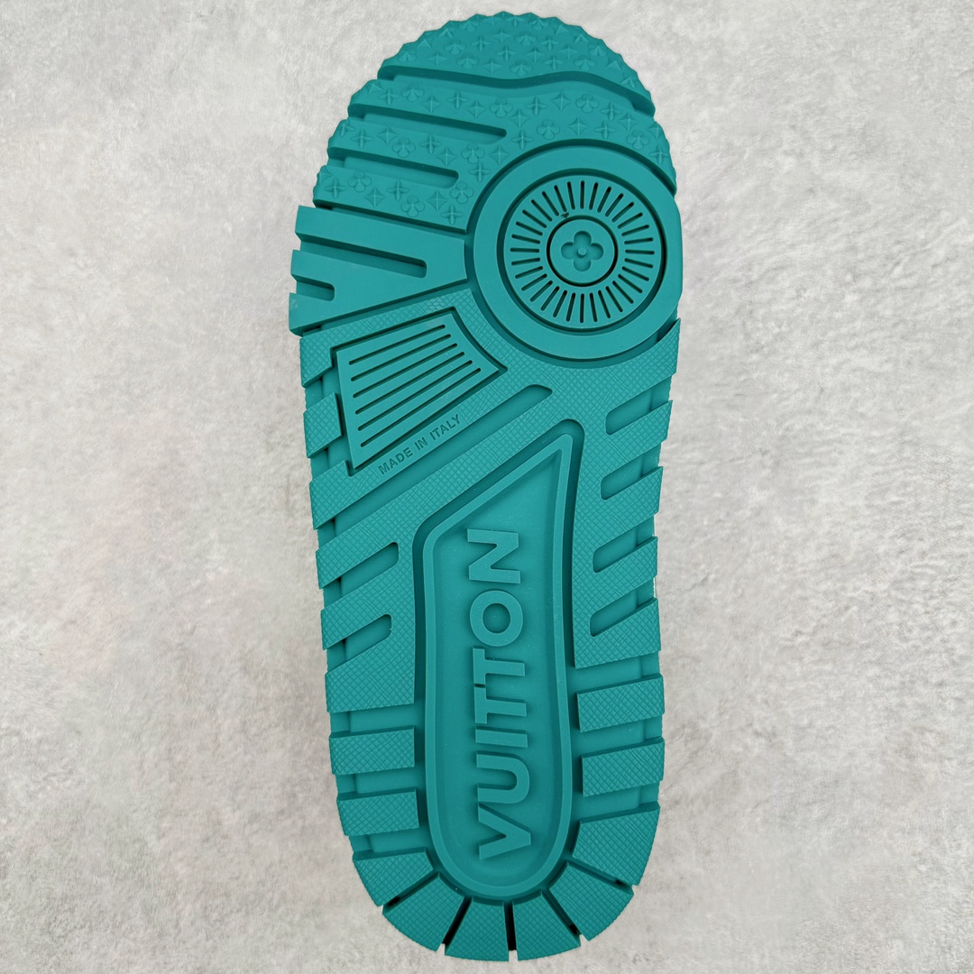 Louis Vuitton 路易威登 Trainer Maxi LV 小胖丁 低筒 休闲鞋 板鞋 运动鞋 男鞋 女鞋 白青 1ACI0K 