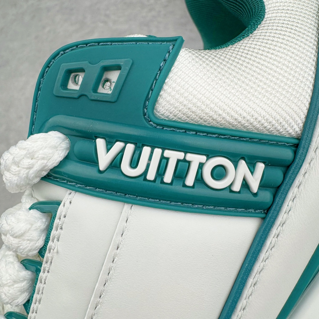 Louis Vuitton 路易威登 Trainer Maxi LV 小胖丁 低筒 休闲鞋 板鞋 运动鞋 男鞋 女鞋 白青 1ACI0K 