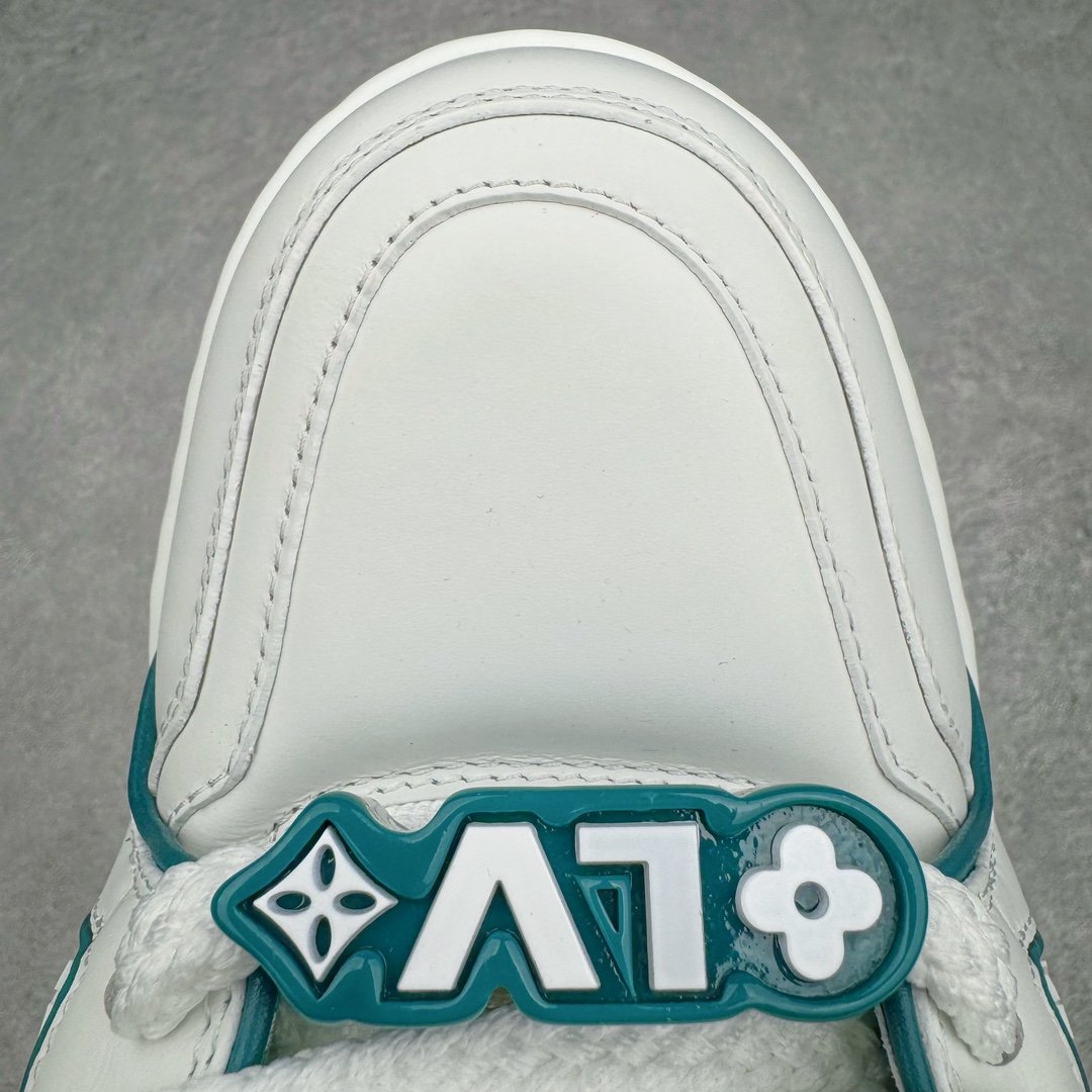 Louis Vuitton 路易威登 Trainer Maxi LV 小胖丁 低筒 休闲鞋 板鞋 运动鞋 男鞋 女鞋 白青 1ACI0K 
