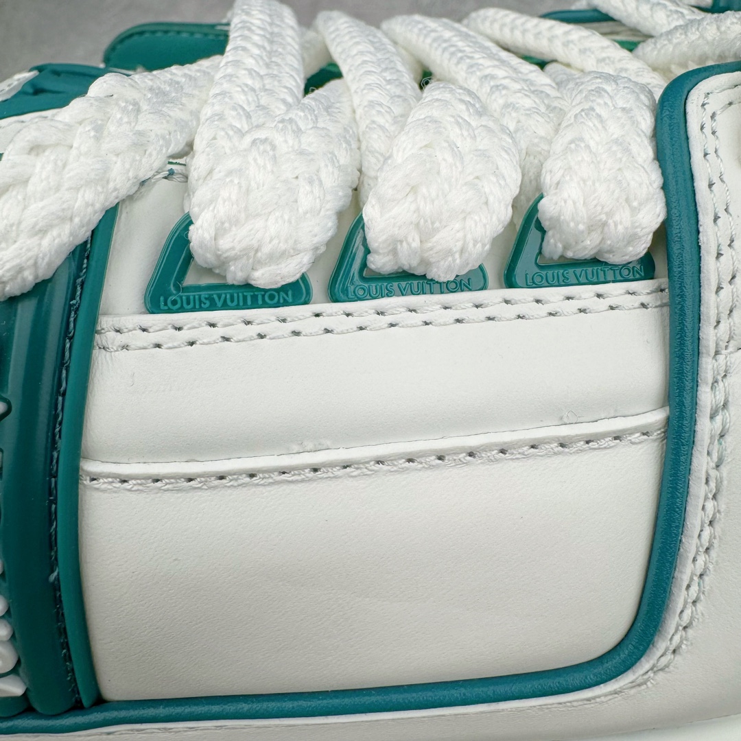 Louis Vuitton 路易威登 Trainer Maxi LV 小胖丁 低筒 休闲鞋 板鞋 运动鞋 男鞋 女鞋 白青 1ACI0K 