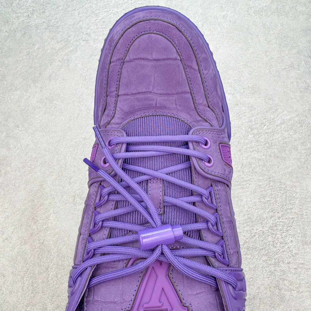 Louis Vuitton 路易威登 Trainer Maxi LV 小胖丁 低筒 休闲鞋 板鞋 运动鞋 男鞋 女鞋 紫色 1ACN2T