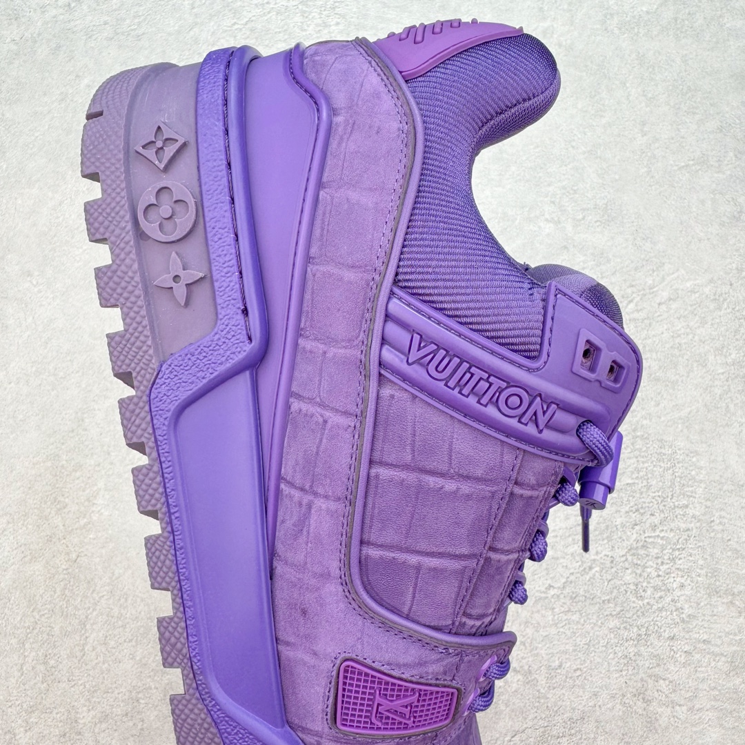 Louis Vuitton 路易威登 Trainer Maxi LV 小胖丁 低筒 休闲鞋 板鞋 运动鞋 男鞋 女鞋 紫色 1ACN2T
