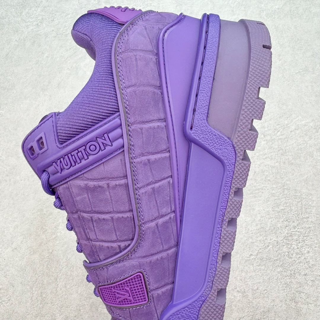 Louis Vuitton 路易威登 Trainer Maxi LV 小胖丁 低筒 休闲鞋 板鞋 运动鞋 男鞋 女鞋 紫色 1ACN2T