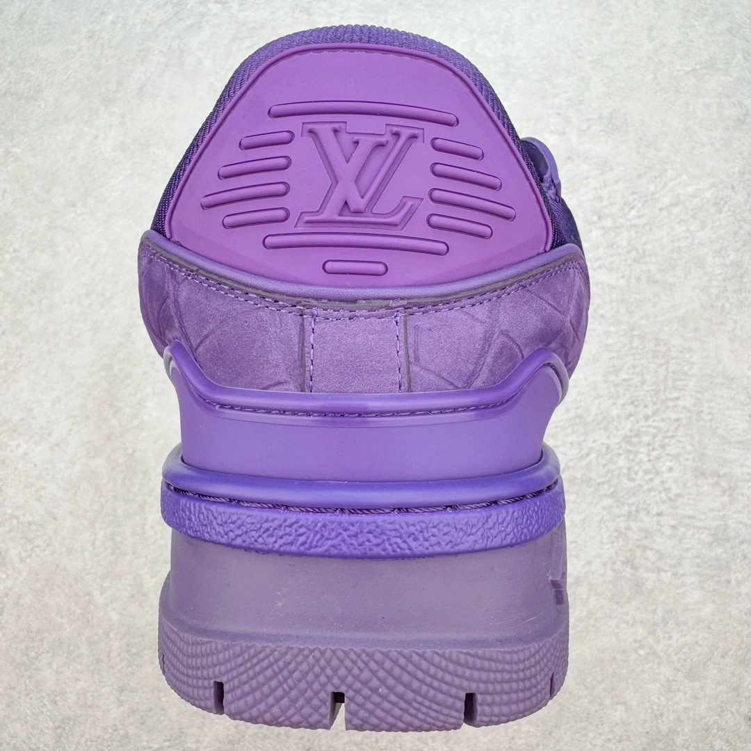 Louis Vuitton 路易威登 Trainer Maxi LV 小胖丁 低筒 休闲鞋 板鞋 运动鞋 男鞋 女鞋 紫色 1ACN2T