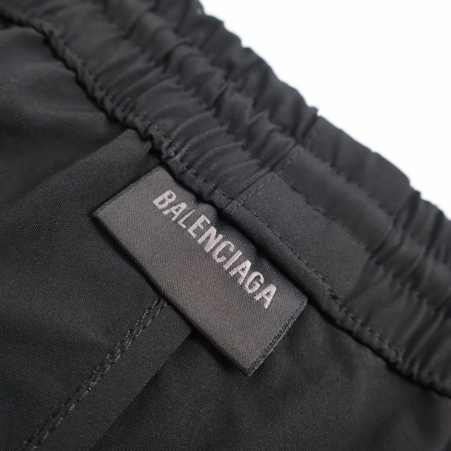 Balenciaga 巴黎世家 圆环刺绣  卫裤 松紧腰运动裤 长裤 裤子 休闲裤 黑色-B0 